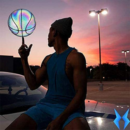 Glow Ball™ Holographisch leuchtender, reflektierender Basketball