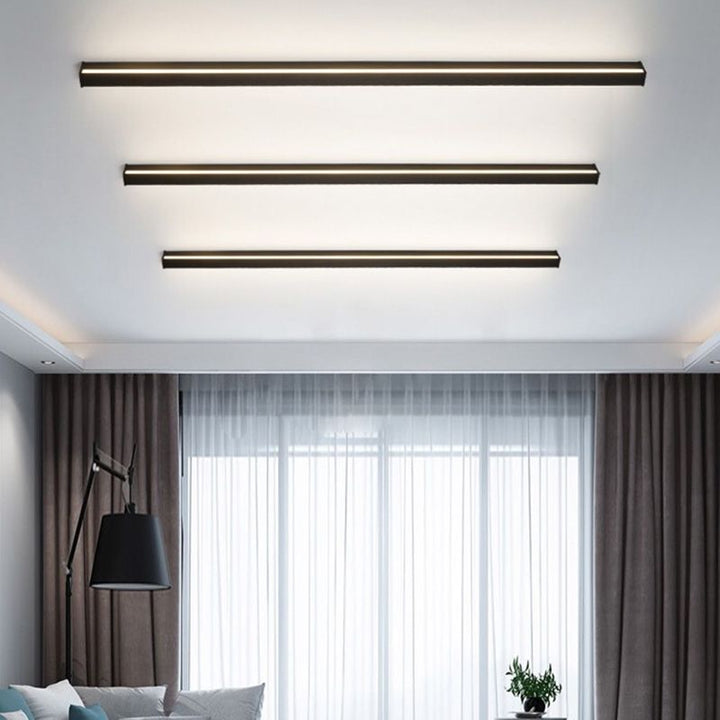 Minimalistische lineare wandleuchte led atmosphärische beleuchtung