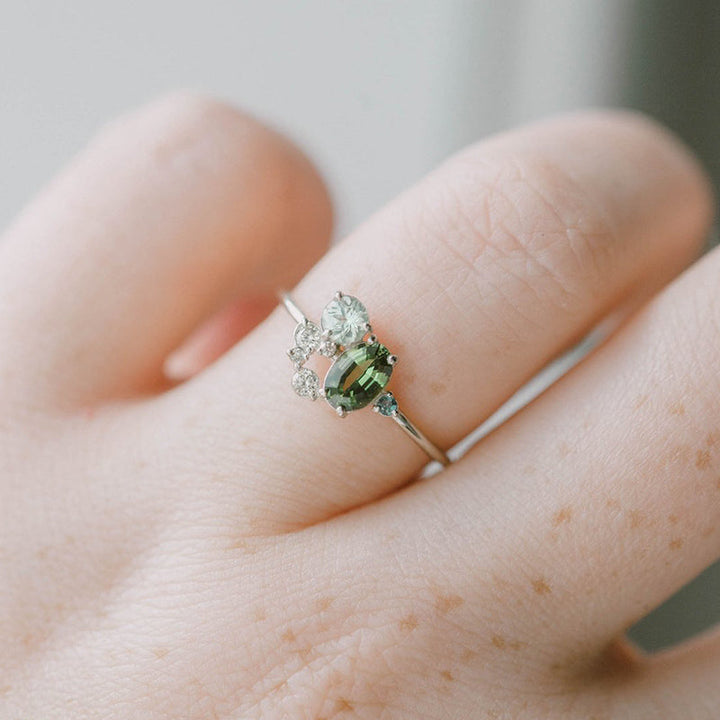 Passions "Die Morgensonne" - Natürlicher Peridot mit Zirkonring