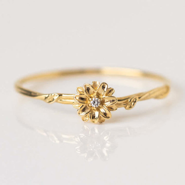 Passions Dainty Statement Geburtsblume Goldring