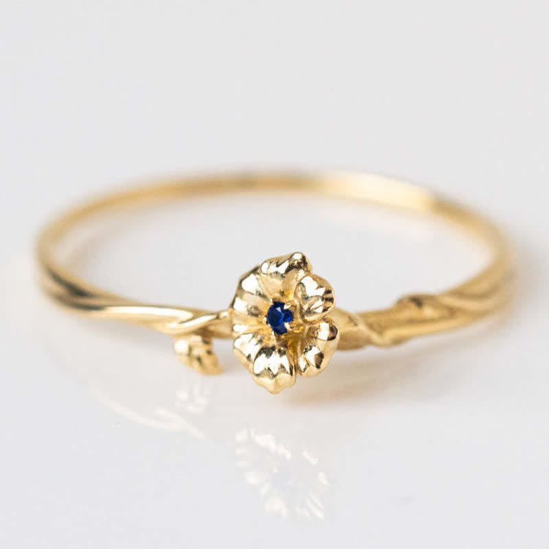 Passions Dainty Statement Geburtsblume Goldring