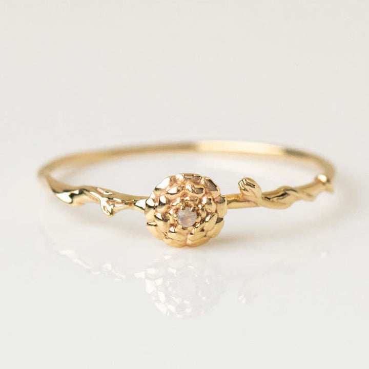 Passions Dainty Statement Geburtsblume Goldring