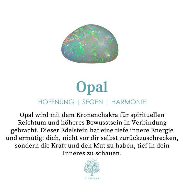 Passions Saphir mit Opal 3-teiliges Ringset