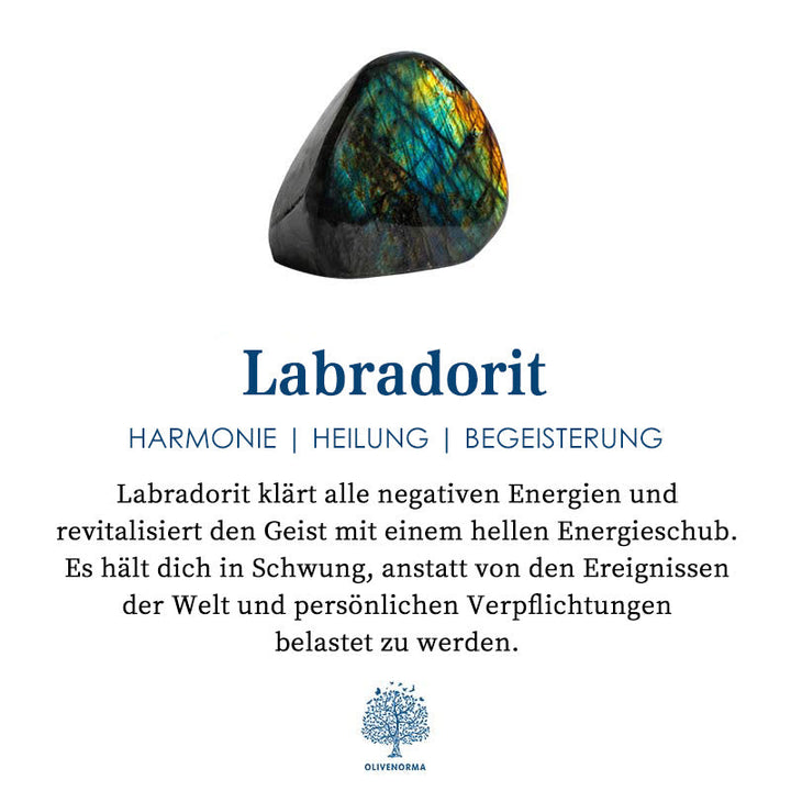 Passions Sterlingsilber Vergoldeter Labradorit Herzförmiger Ring