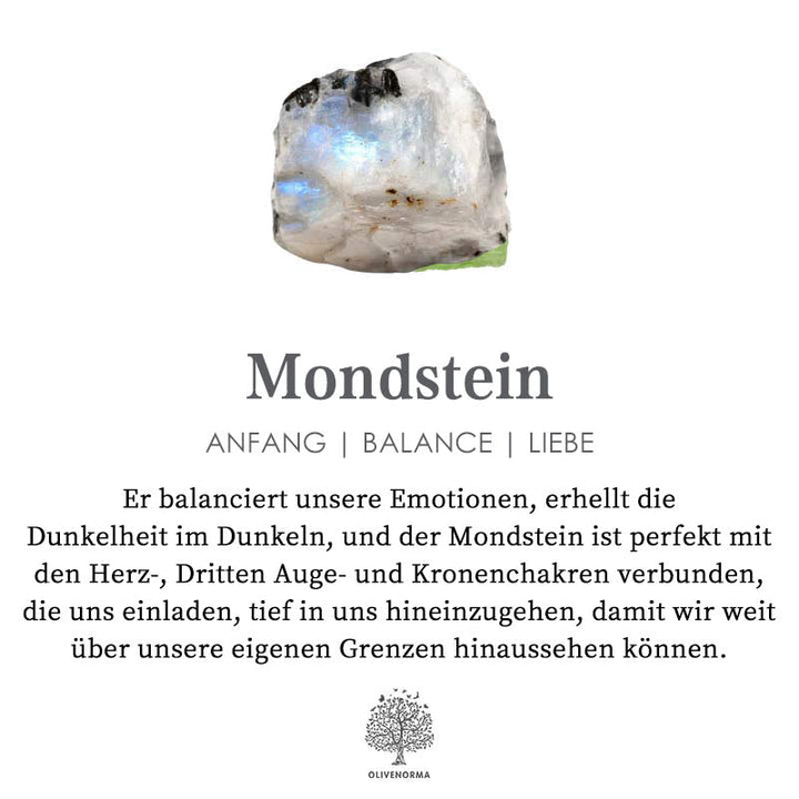 Passions Natürlicher Mondstein Zirkon Zarter Ring