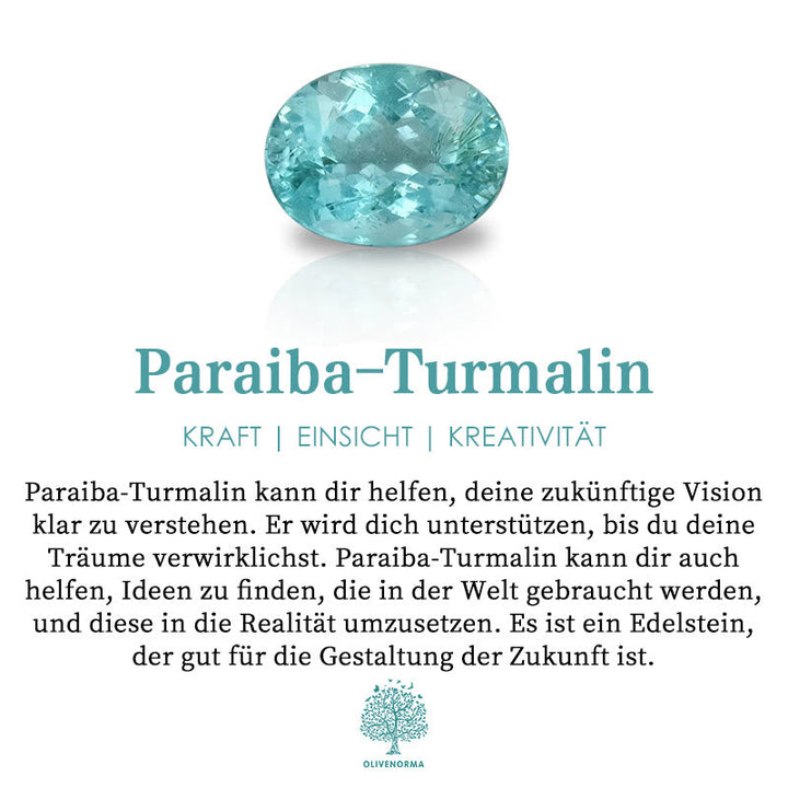 Passions großer quadratischer Paraiba-Turmalin verstellbarer Ring