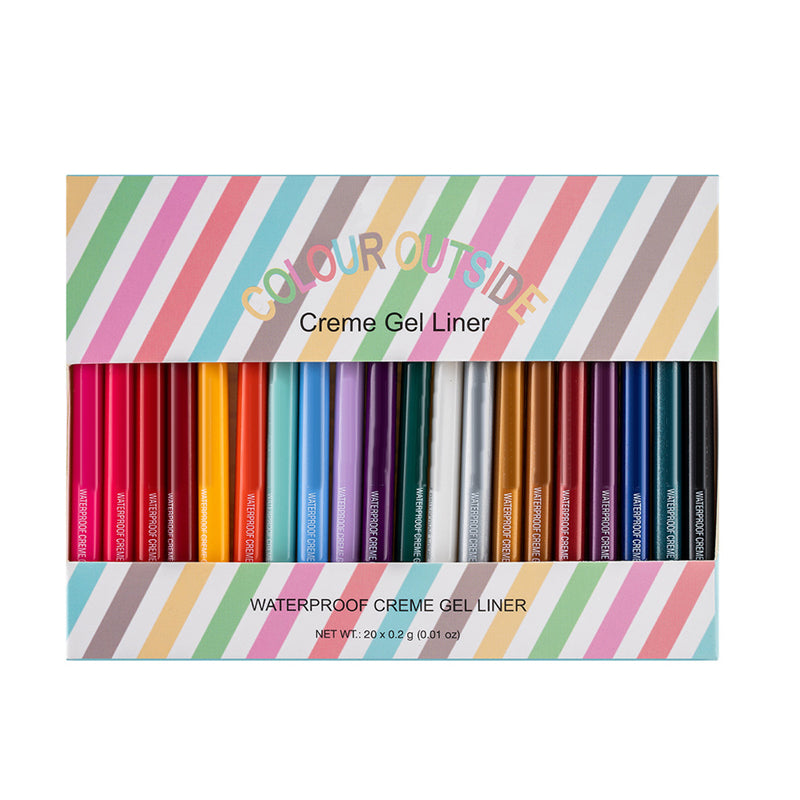 20 Stück Farbiges Eyeliner-Stift-Set | 50% RABATT