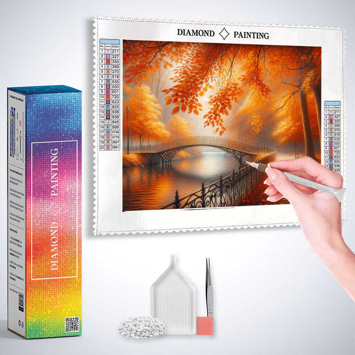 2+1 gratis! |  Diamond Painting - Herbstspaziergang, Orange