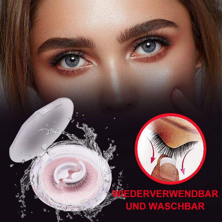 Kleberfreie Wimpern in 3 Sekunden zum Anbringen, wasserfeste selbstklebende Wimpern