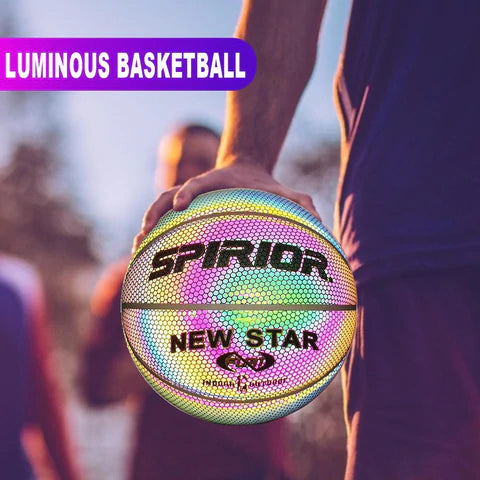 Glow Ball™ Holographisch leuchtender, reflektierender Basketball