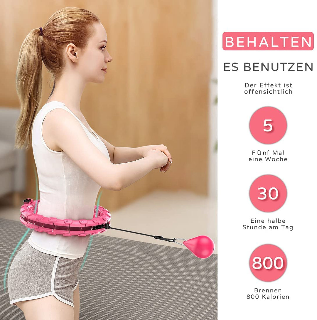 Hula Fit™ - Gewichteter Smart Hula Hoop Reifen