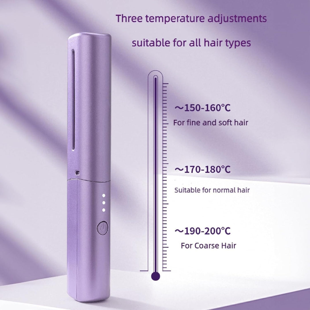 HeatComb™ - Wiederaufladbare 2-in-1 Haarbürste für Glätteisen und Lockenstäbe | 50% Rabatt