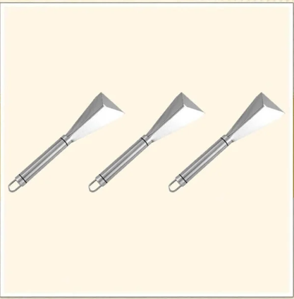 Obstmesser - Dreieckiges Obstmesser aus Edelstahl zum Schneiden und Modellieren von Obst
