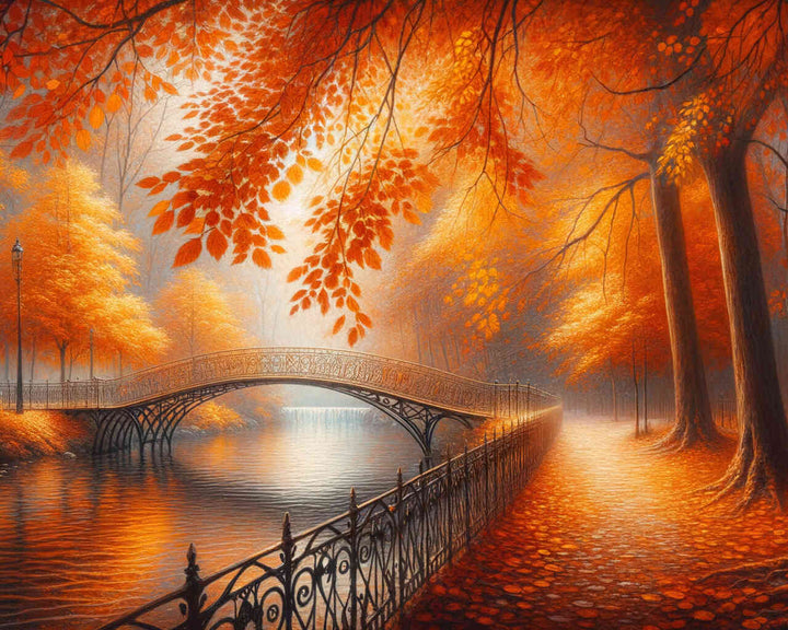 2+1 gratis! |  Diamond Painting - Herbstspaziergang, Orange