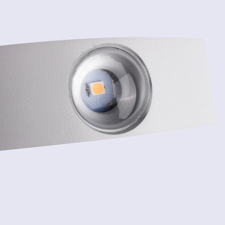 Moderne Schlichtheit Wasserdichte Aluminium Wellen LED Wandleuchte Lampe Für Außen