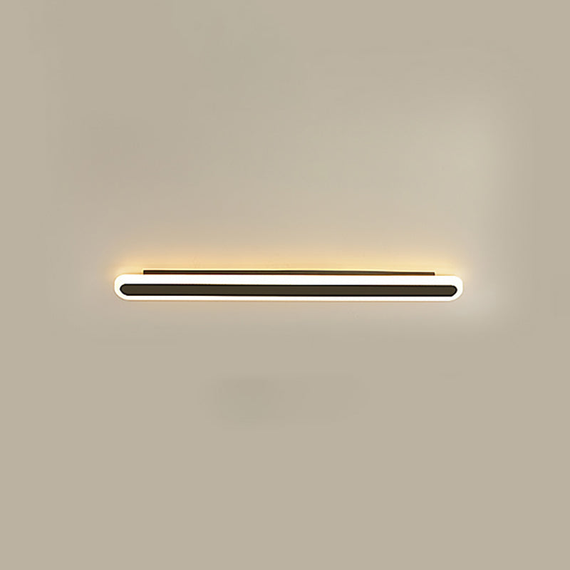 Moderner minimalistischer rechteckiger langer Eisen-Acryl-LED-Wand-Wandleuchte für das Wohnzimmer