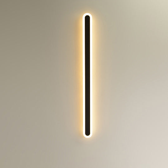 Moderner minimalistischer rechteckiger langer Eisen-Acryl-LED-Wand-Wandleuchte für das Wohnzimmer