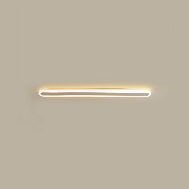 Moderner minimalistischer rechteckiger langer Eisen-Acryl-LED-Wand-Wandleuchte für das Wohnzimmer