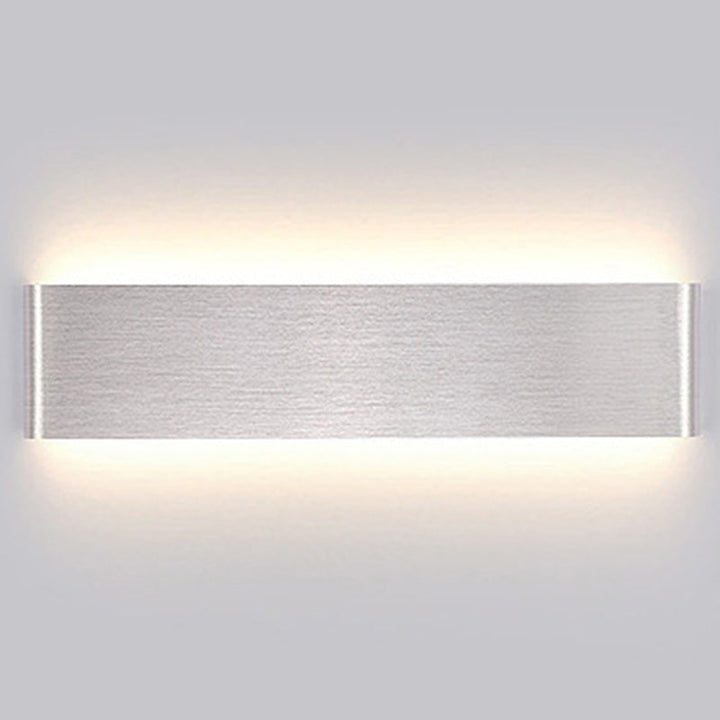 Moderner Minimalistischer Rechteckiger Acryl Aluminium LED Wandleuchte Lampe Für Das Wohnzimmer