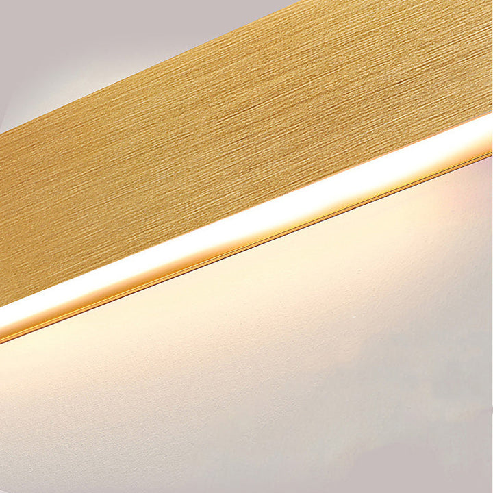 Moderner Minimalistischer Rechteckiger Acryl Aluminium LED Wandleuchte Lampe Für Das Wohnzimmer