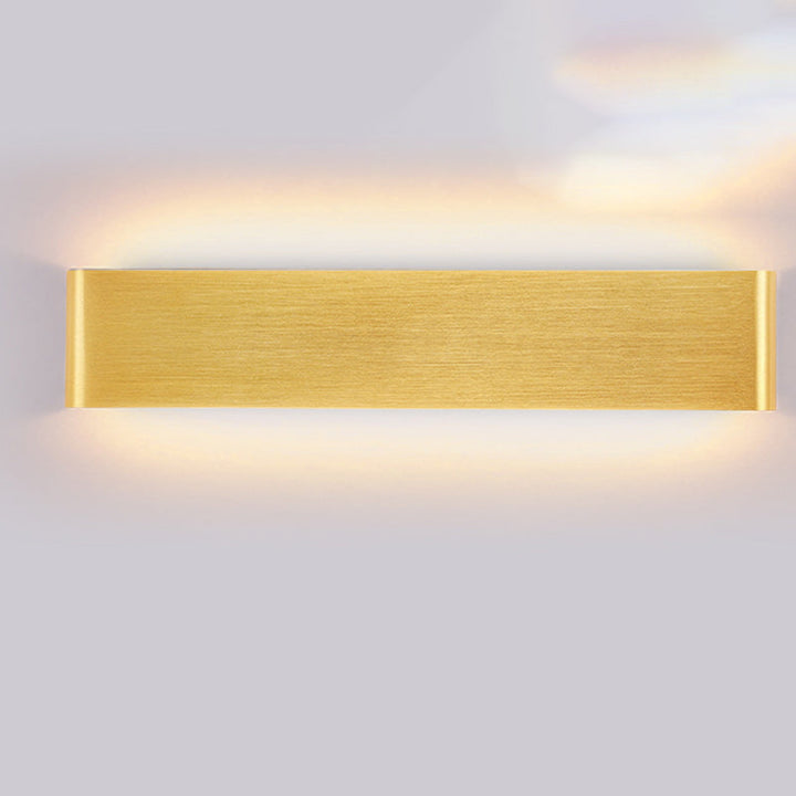 Moderner Minimalistischer Rechteckiger Acryl Aluminium LED Wandleuchte Lampe Für Das Wohnzimmer