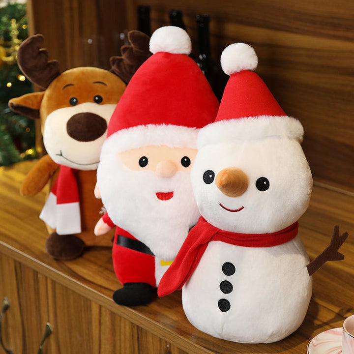 Weihnachtsfamilie - Festliches Kissen Set Squishy Kawaii Kuscheltiere