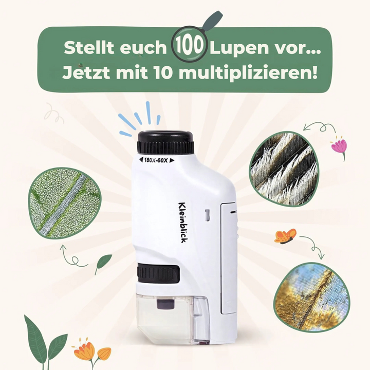 Kleinblick™ - Tragbares Mini-Mikroskop | 50% RABATT!