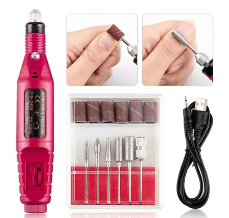 Nailpro™ 6 IN 1 - Elektrischer Nagelfräser - Nagelfeile - Pediküreset - USB-Anschluss