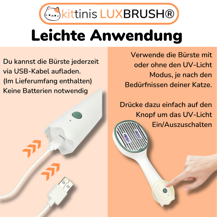 KITTINIS - LUXBRUSH® (UV-Zeckenbürste) | 50% RABATT!