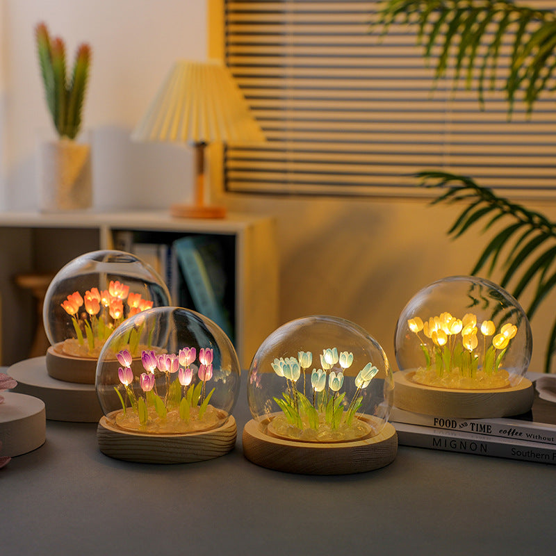 Tulip Night Light™ - Handgemachte Tulpe Nachtlicht Kit Perfekt für valentines Geschenk mit Geschenk-Box