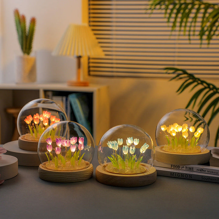 Tulip Night Light™ - Handgemachte Tulpe Nachtlicht Kit Perfekt für valentines Geschenk mit Geschenk-Box