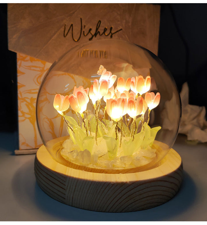 Tulip Night Light™ - Handgemachte Tulpe Nachtlicht Kit Perfekt für valentines Geschenk mit Geschenk-Box