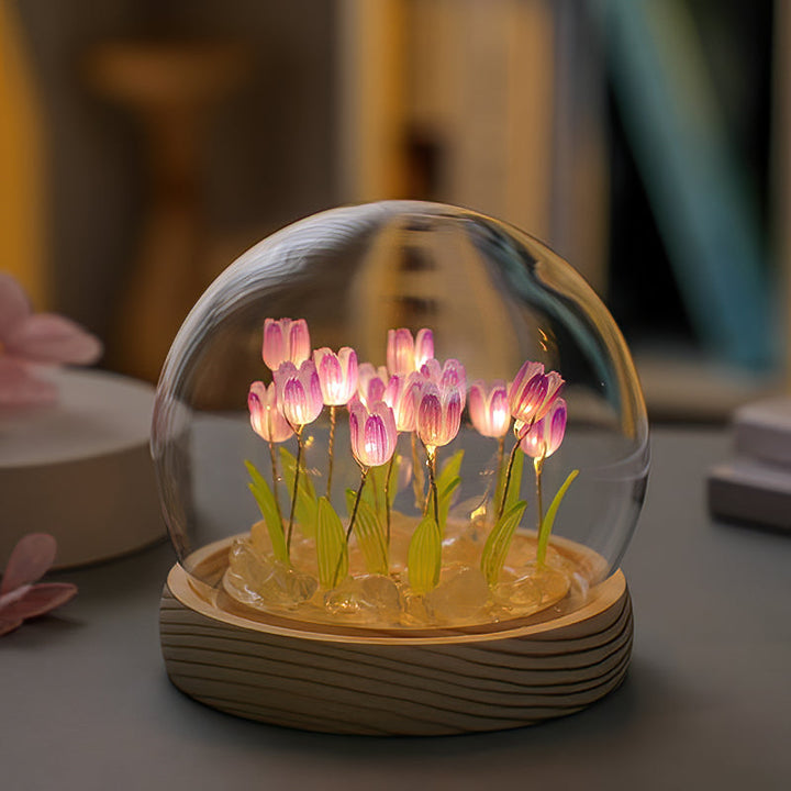 Tulip Night Light™ - Handgemachte Tulpe Nachtlicht Kit Perfekt für valentines Geschenk mit Geschenk-Box