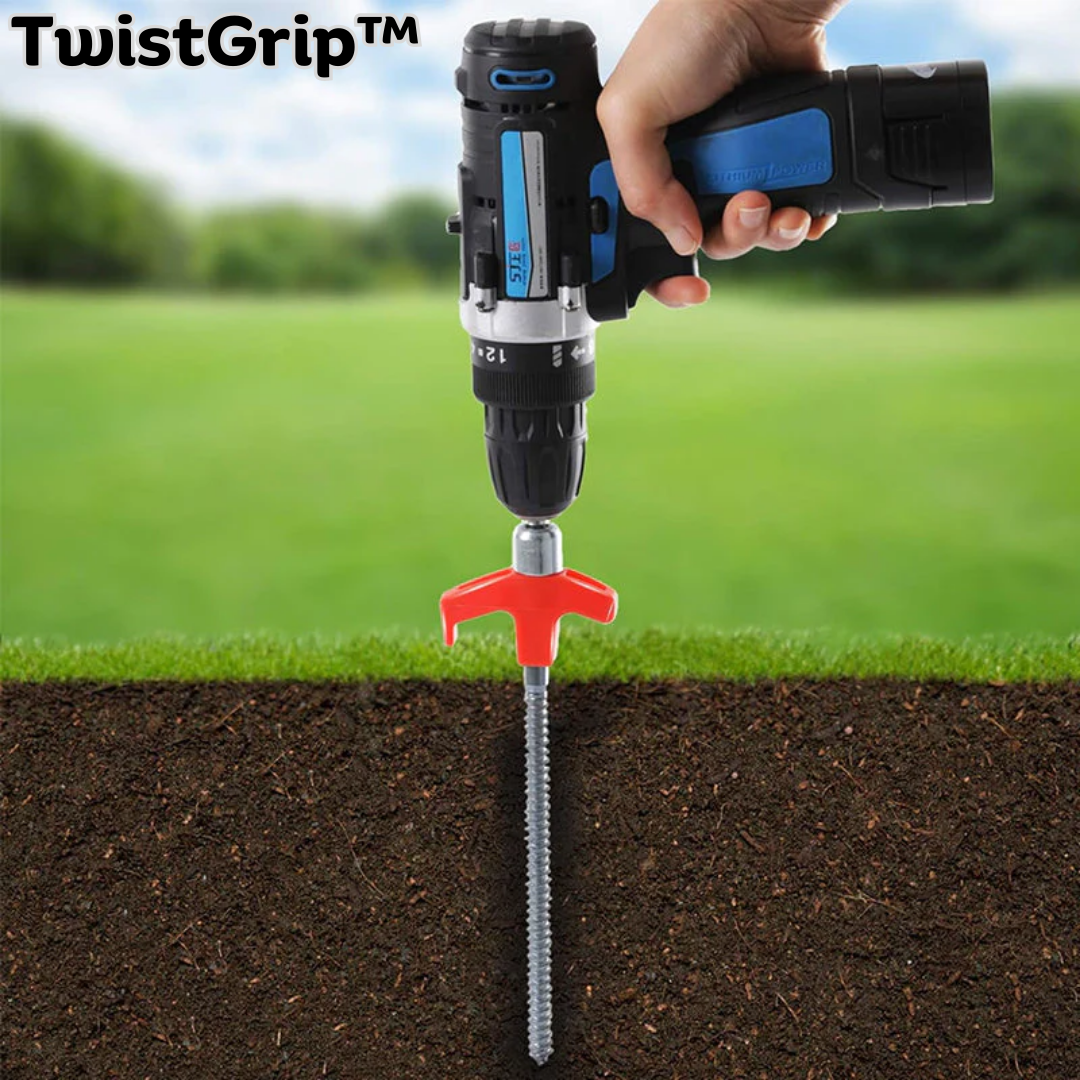 TwistGrip™ Zeltheringe aus Metall (2+3 GRATIS)