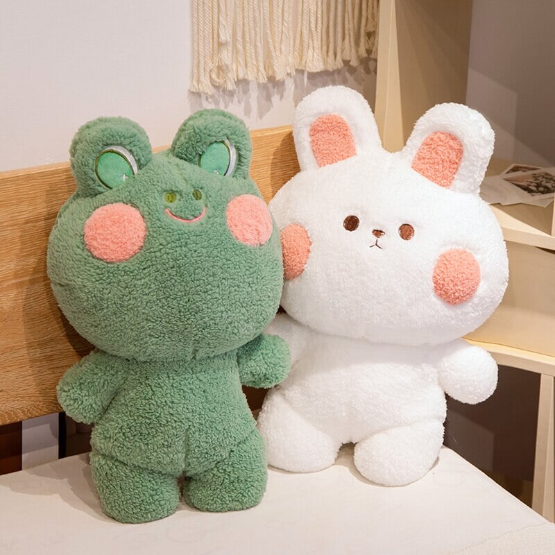 Zauberhafte Kuschelfreunde: Frosch & Hase Plüschis Squishy Kawaii Kuscheltiere