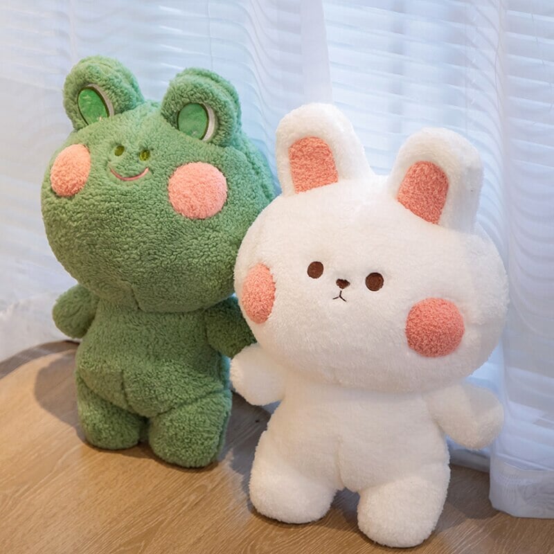 Zauberhafte Kuschelfreunde: Frosch & Hase Plüschis Squishy Kawaii Kuscheltiere