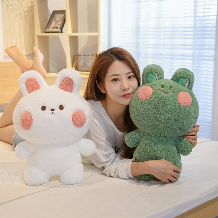 Zauberhafte Kuschelfreunde: Frosch & Hase Plüschis Squishy Kawaii Kuscheltiere