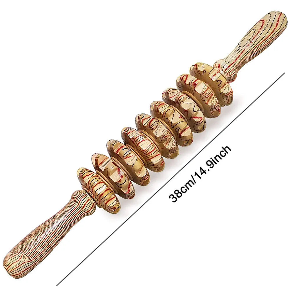 9 Rollers Holz-Massager