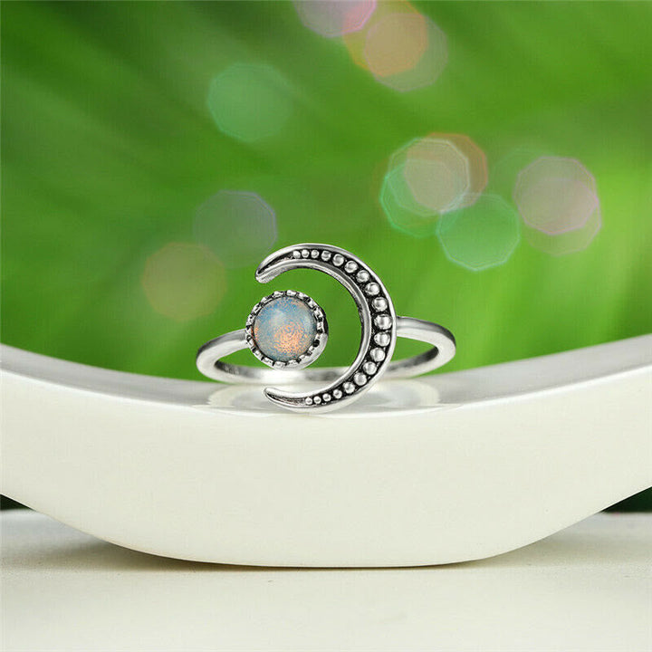 Passions Mond Sonne Accessoire Mondstein Offener Ring