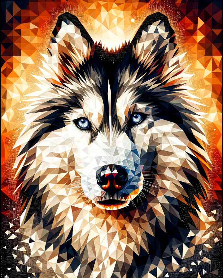 2+1 gratis! |  Diamond Painting - Huskyportait