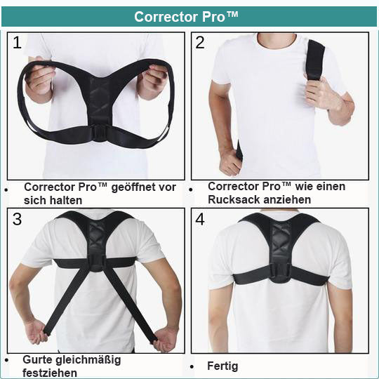 Corrector Pro™ - Geradehalter zur Haltungskorrektur