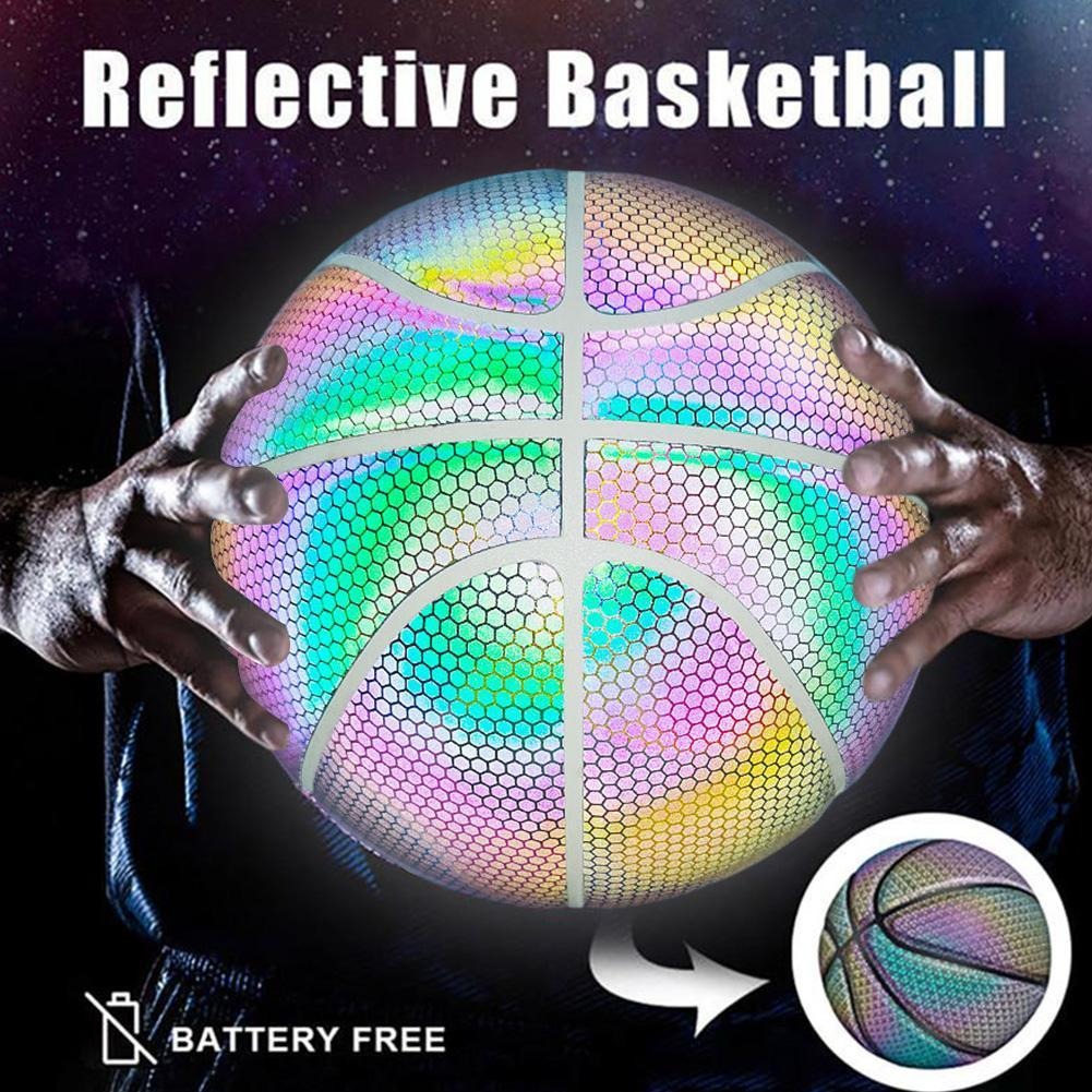 Glow Ball™ Holographisch leuchtender, reflektierender Basketball