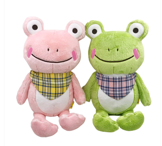 Kawaii smile frog plüschiger freund mit schal Squishy Kawaii Kuscheltiere