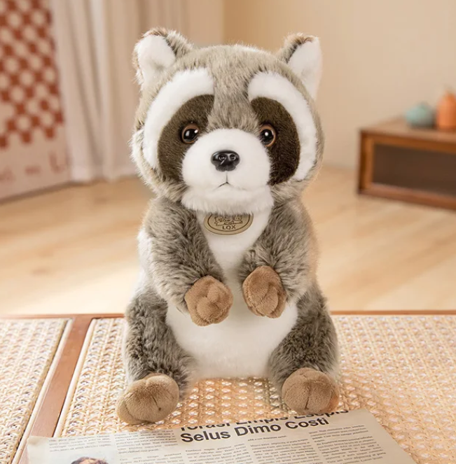 Kawaii realistischer waschbär Squishy Kawaii Kuscheltiere