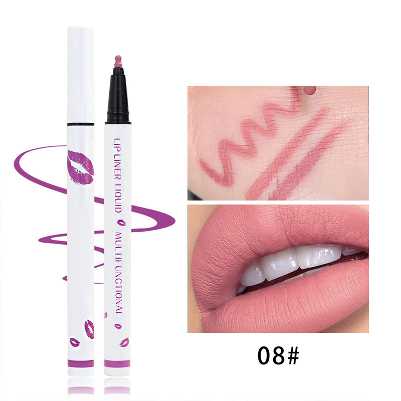 Wasserfester, langanhaltender, matter Lipliner